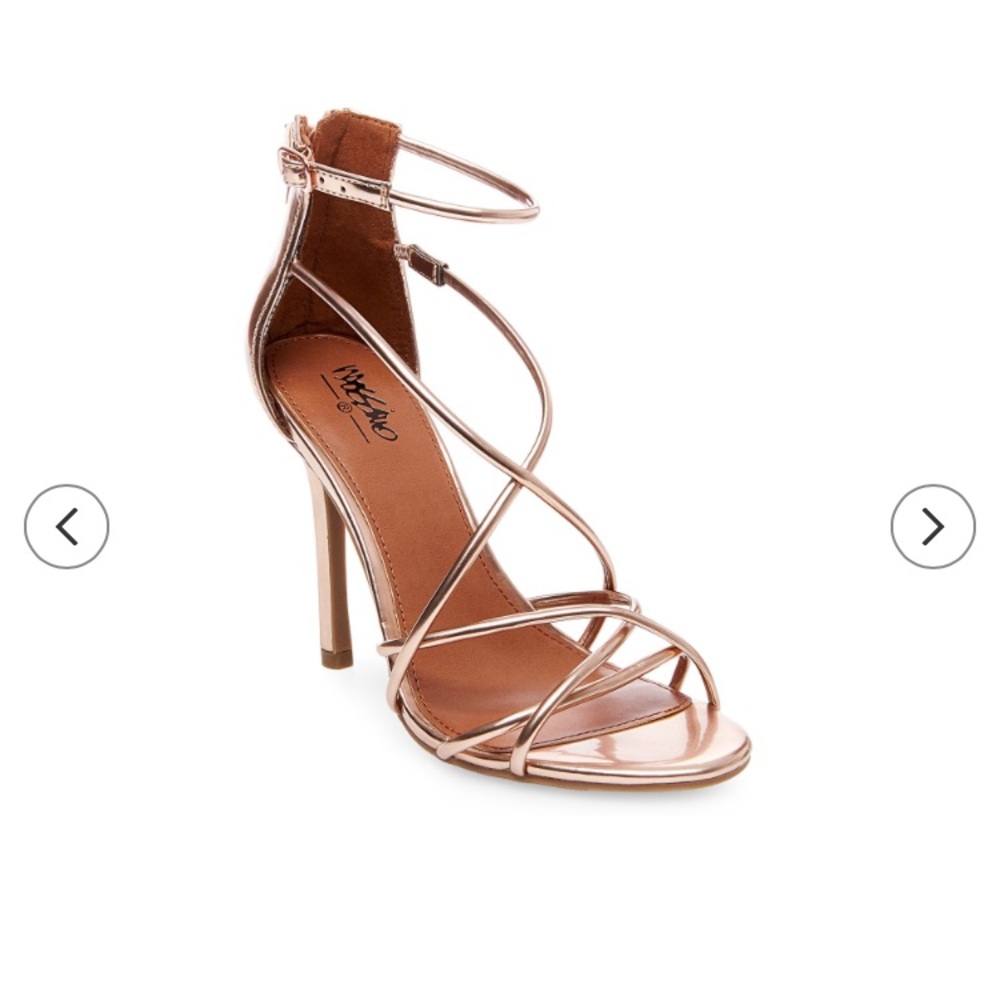 Mossimo Rose Gold crossband heels